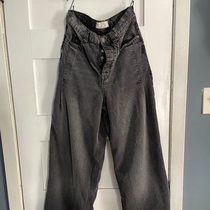 Free People Old West Slouchy Jeans Shadow Play